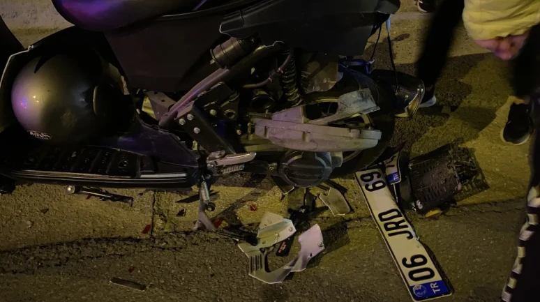 Bursa'nın Mudanya ilçesinde alkollü sürücü motosiklete çarpıp kaçtı
