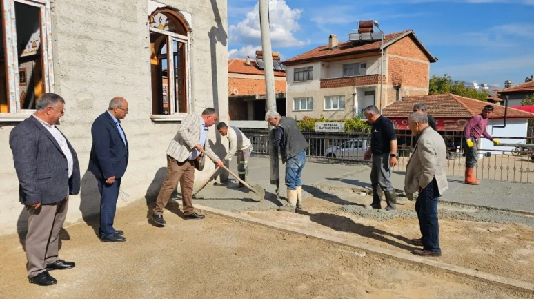 Beyağaç Belediyesi Cami Inşaatında Son Aşamaya Geldi