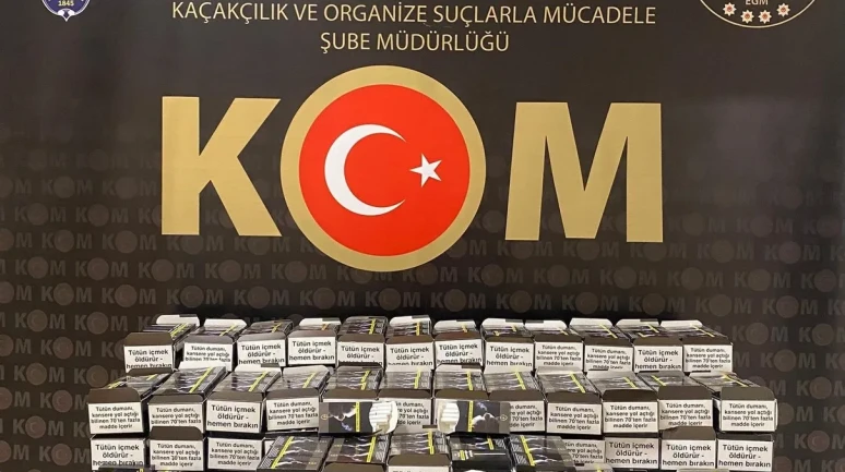 Bayburt'ta kaçak tütün ve alkol operasyonunda 30 litre alkol ile 20 bin makaron