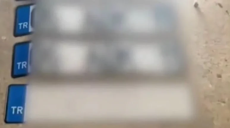 Kayseri'de sahte plaka operasyonunda 2 kişi gözaltına alındı