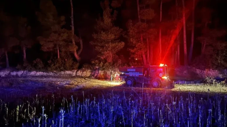 Muğla'nın Kavaklıdere ilçesinde çıkan orman yangını ekiplerin müdahalesiyle kontrol altına alındı