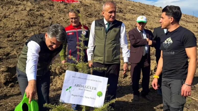Bolu'da milli futbolcu Arda Güler adına fidan dikildi