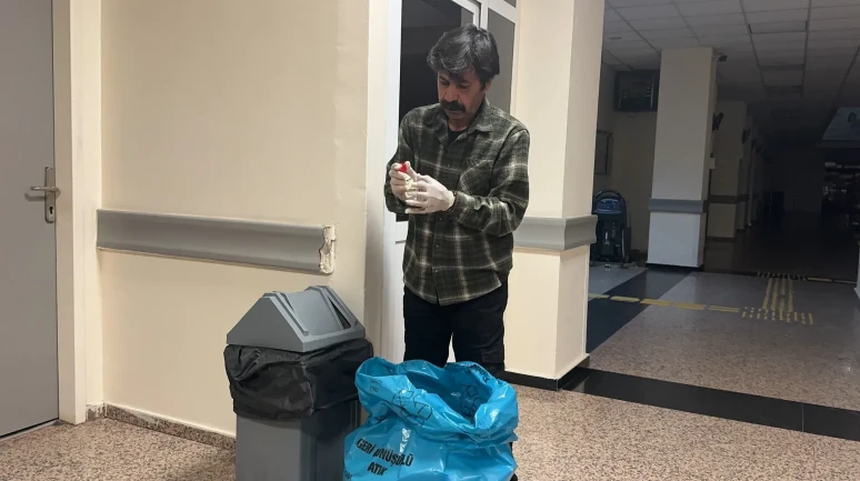 Osmaniye'de sağlık memuru Mecit İnekçi plastik atıkları toplayarak SMA'lı çocuklara umut oluyor