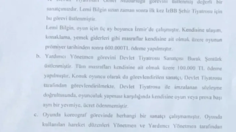 AK Partili Yıldız İzmir Şehir Tiyatroları'nın harcamalarını eleştirdi