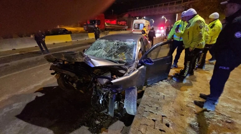 Karabük'te polisten kaçan alkollü sürücü kaza yapınca yakalandı