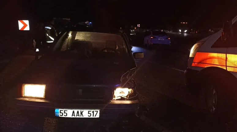 Samsun'da üç aracın karıştığı kazada 3 kişi yaralandı