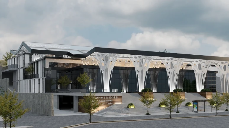 Bursa'da Piremir Gençlik ve Spor Merkezi çalışmaları tüm hızıyla devam ediyor