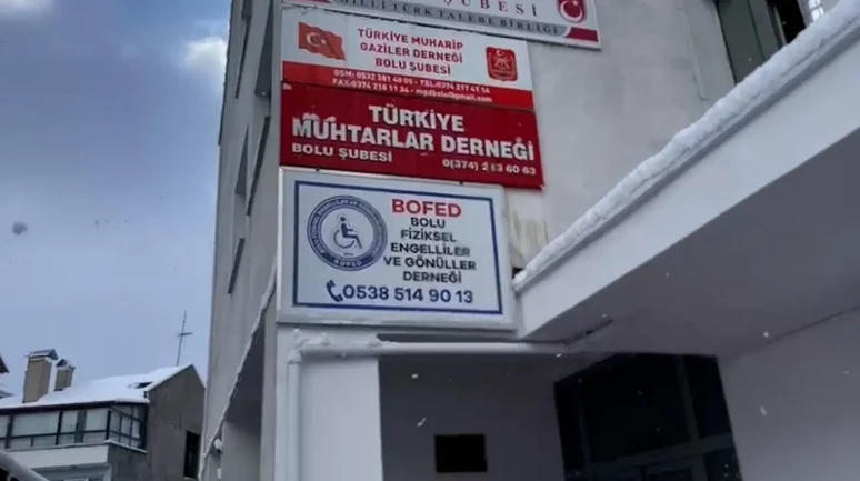 Bolu'da engelliler derneğinin masa ve sandalyeleri çalındı