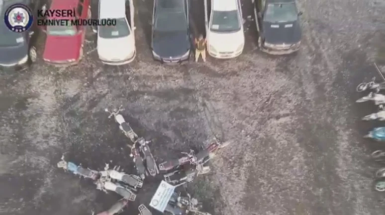 Kayseri'de 21 milyon TL değerinde change araç ele geçirildi