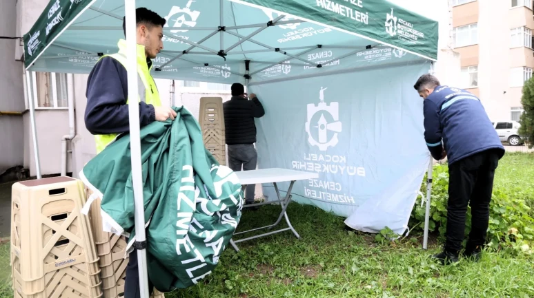 Kocaeli'de cenaze sahiplerine taziye sürecinde destek veriliyor