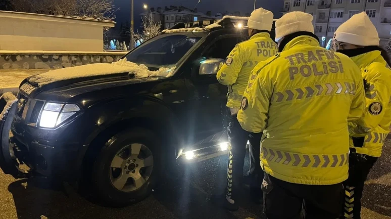 Karaman'da yeni yılda alkollü araç kullanan 64 sürücüye 620 bin lira ceza kesildi