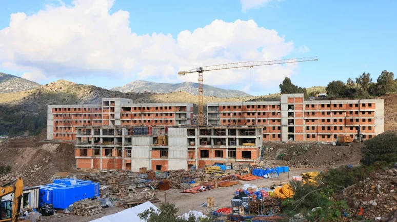 Bodrum’da 400 öğrenci kapasiteli yeni öğrenci yurdu inşaatı hızla devam ediyor
