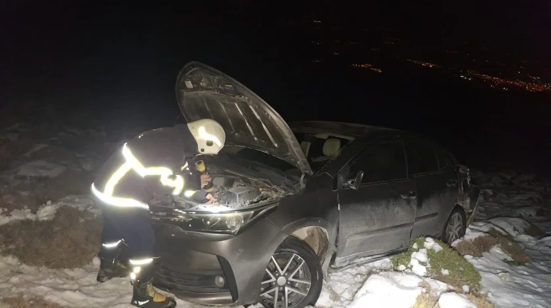 Belen’de trafik kazası sonucu 2 kişi yaralandı