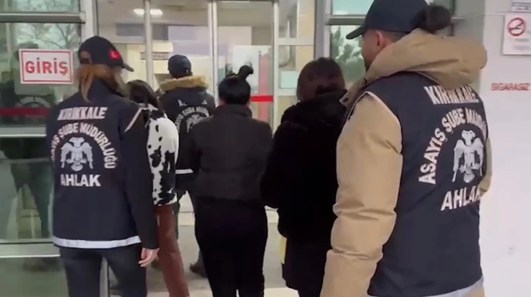 Kırıkkale’de fuhuş operasyonunda 2’si yabancı uyruklu 4 kadın gözaltına alındı