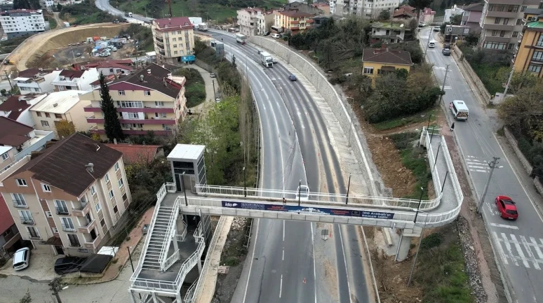 Darıca'da trafiği rahatlatacak köprülü kavşak projesinde çalışmalar devam ediyor