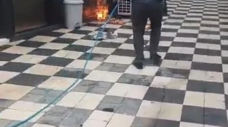 Bursa'nın İnegöl ilçesinde yazlık evde çıkan yangın paniğe neden oldu