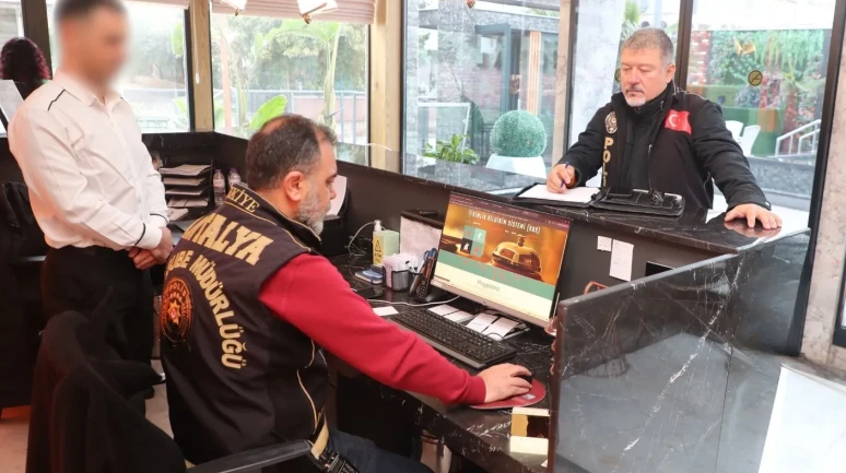 Antalya’da konaklama tesisleri ve araç kiralama firmalarına eş zamanlı denetim