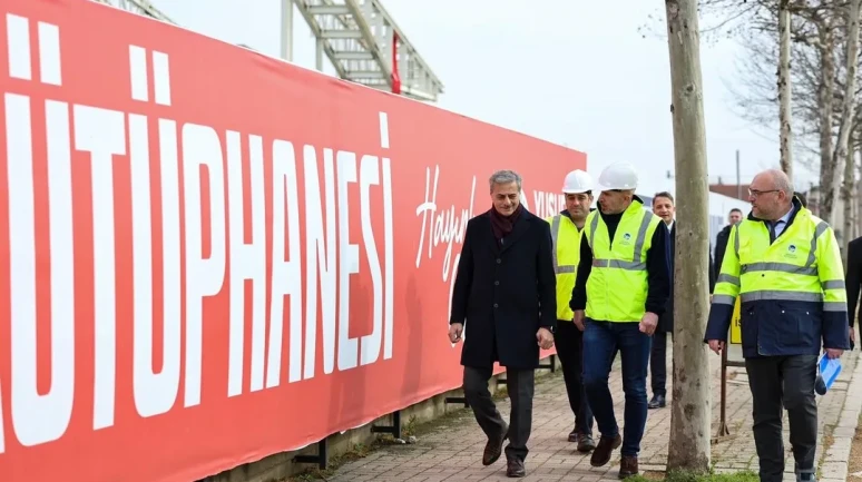 Sakarya'da şehir kütüphanesi ve bilim merkezi projesinde fiziki gerçekleşme yüzde 50'yi geçti